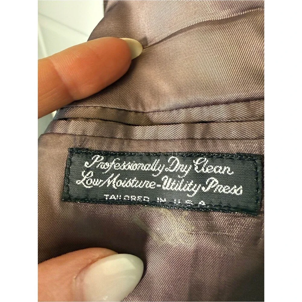 Vintage Christian Dior Monsieur Brown Tweed Blazer Sport Coat